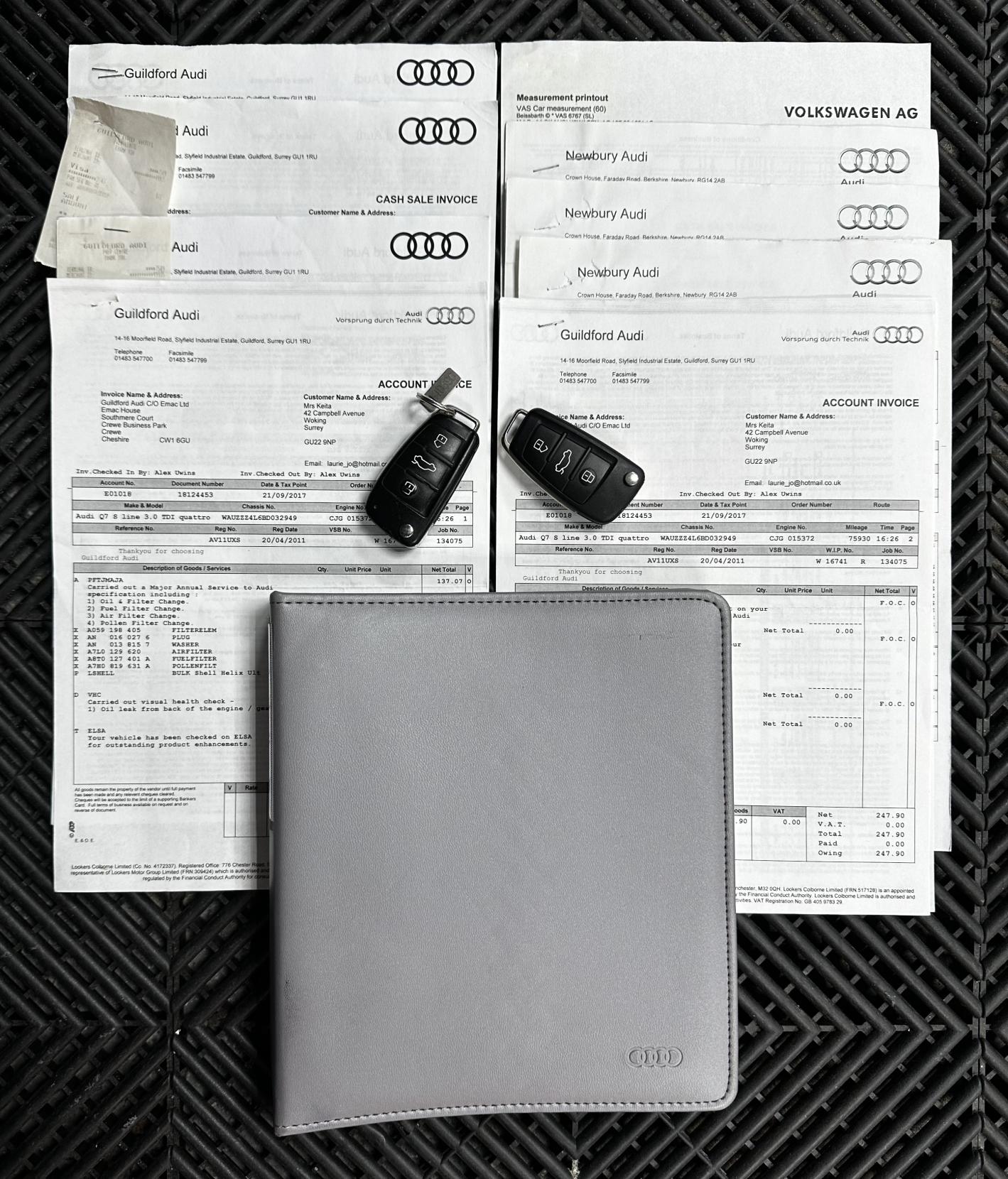 Audi Q7 3.0 TDI V6 S line SUV 5dr Diesel Tiptronic quattro Euro 5 (240 ps)